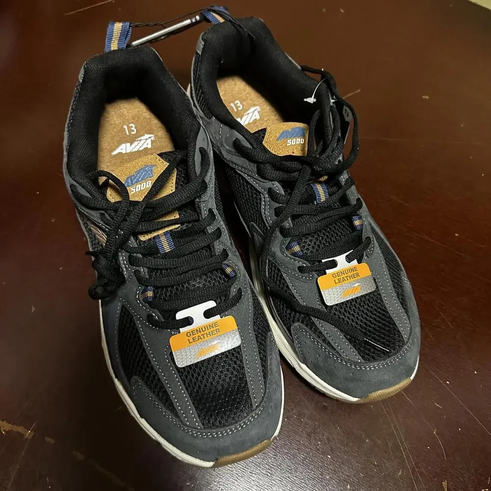 Avia Men'S 5000 Athletic Performance Running Shoes Size 13 Black Brown New - Picture 2 of 5